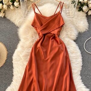 Rust Orange Women's Dress